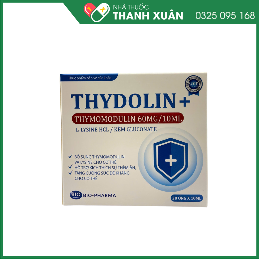 Thydolin + giúp tăng cường sức đề kháng cho cơ thể bé